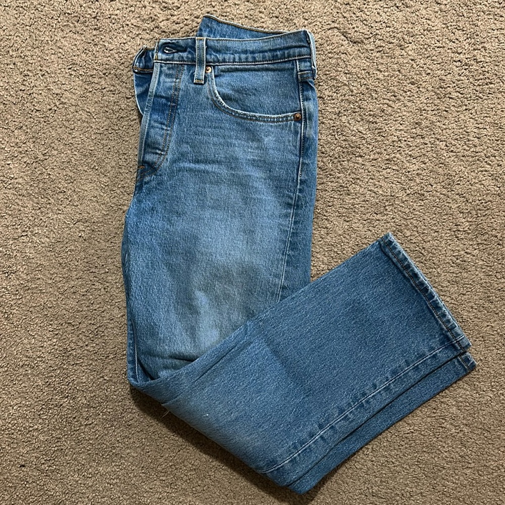 Levi medium wash jeans!